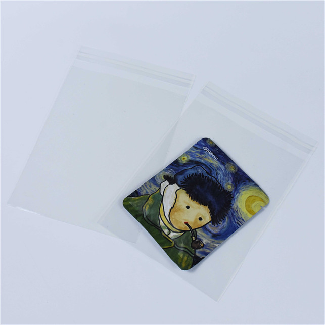 Sac transparent en plastiques biodégradables avec rabat pour des trucs