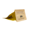 Conception créative vernishing biodégradable sachet saches en papier kraft refermables sac à café personnalisé