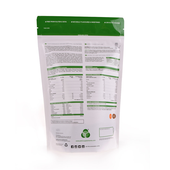 Sceau d'emballage durable du joint thermique personnalisé pour les épices Emballage pour les barres Granola Bar Packaging Matériau