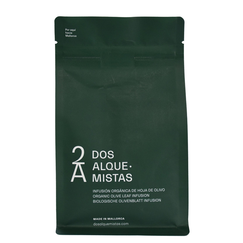Fulau Mylar imprimé personnalisé Plastic à glissière Plastique à tfiance de pochette Sceau d'emballage Coffee