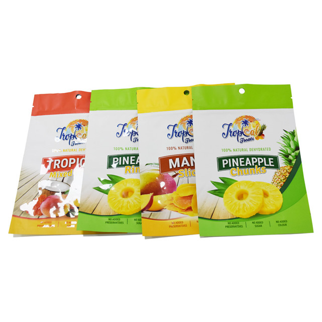 Poly Emballage Poly Recycling Powder Pouthing Pouche de fruits séchés Sacs d'emballage de fruits