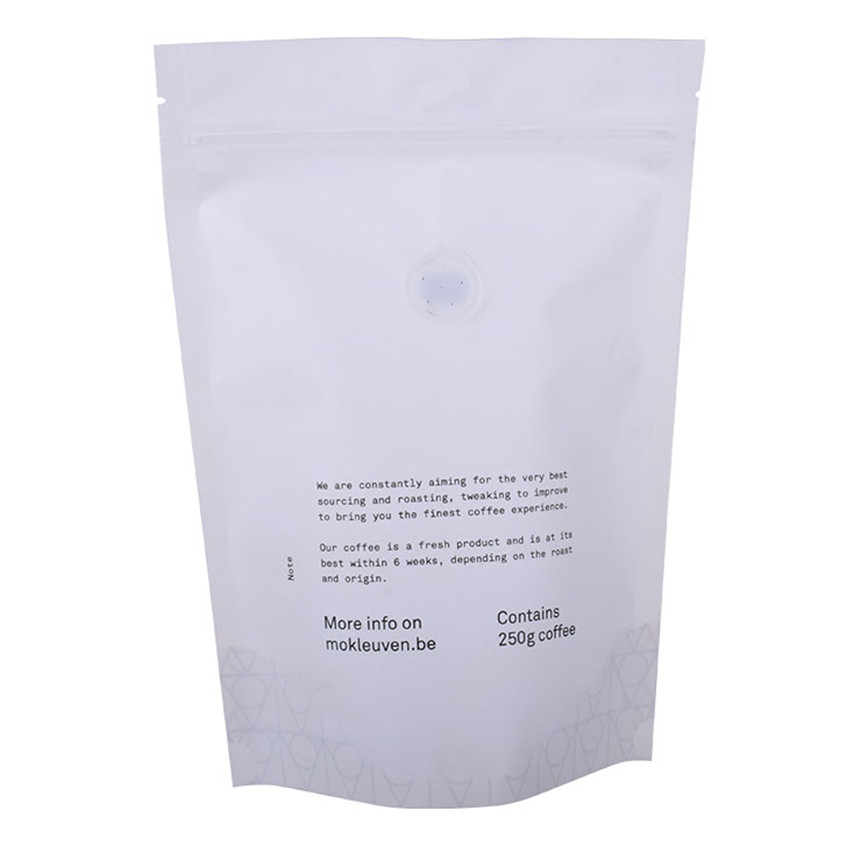 Conception personnalisée étanche étanche à sachets d'emballage à compost imprimé personnalisé sac à café personnalisé