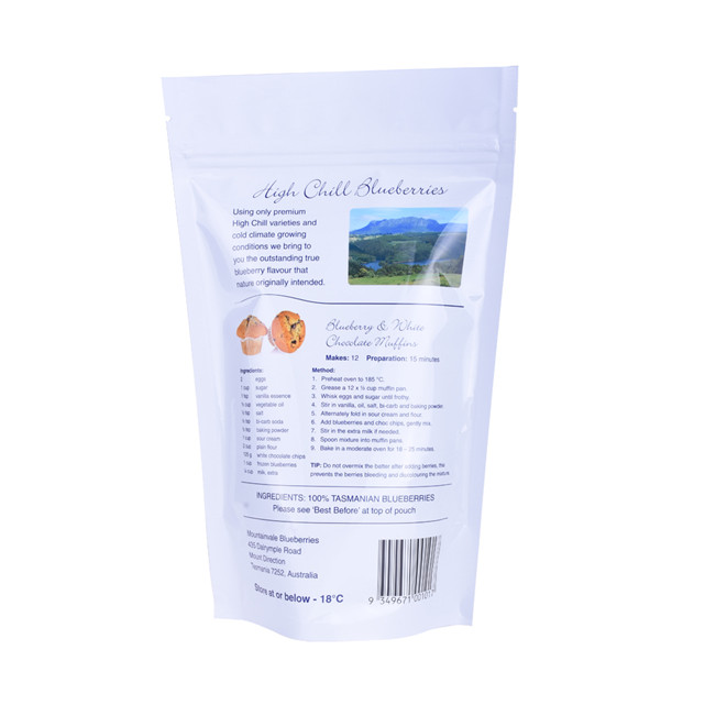 Sac d'emballage alimentaire pour standing pour noix de noix d'emballage avec design en plastique Sacs