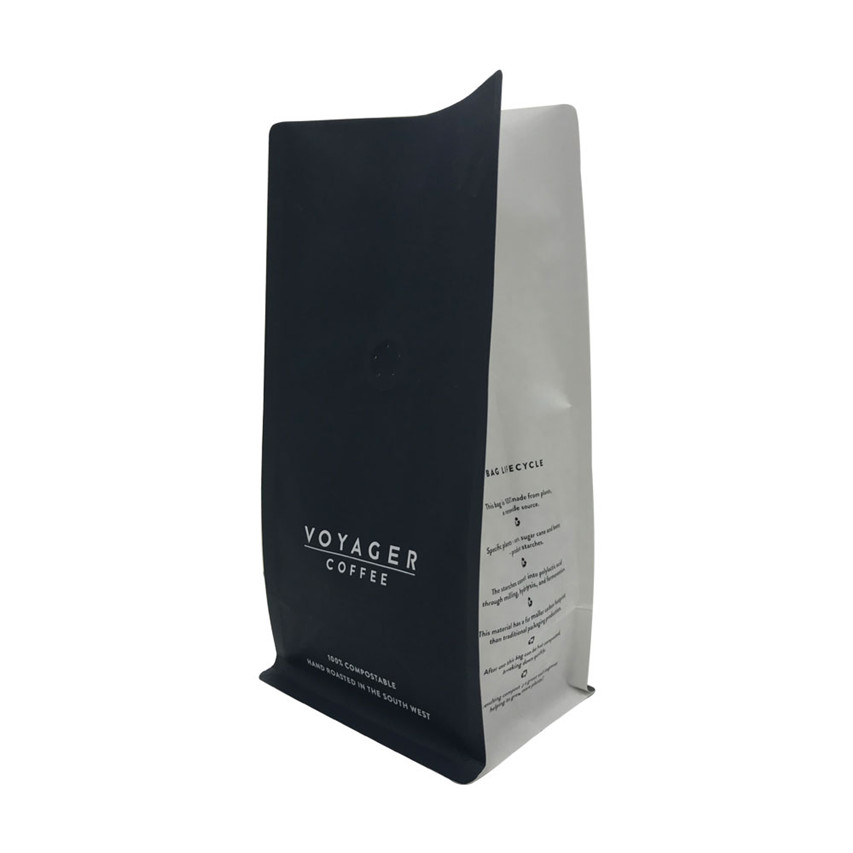 Plastic zip verrouillage facile Déchirure Bio Compostable Emballage Clear Plastic Stand Up Sachets Acheter des sacs de café