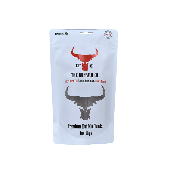 Chauffeur de chaleur Easy Tear Clear Plastic Zip Recycle Recycle Pet Food Socche