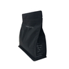 Impression mate personnalisée recyclable sac ziplock inférieur plat pour café