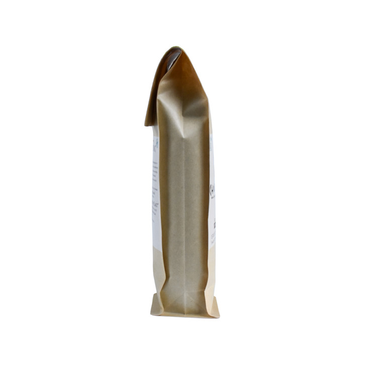 Plastique en plastique Small Zip Top Cellophane Gusset Sacs Pouche pour l'emballage de café