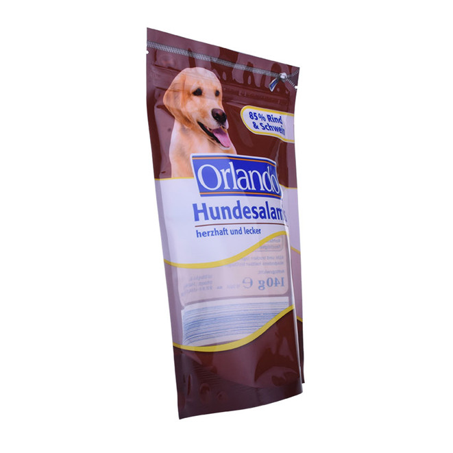 Custom Wiste Dog Treat Emballage Zipped Dypack avec scellage de chaleur