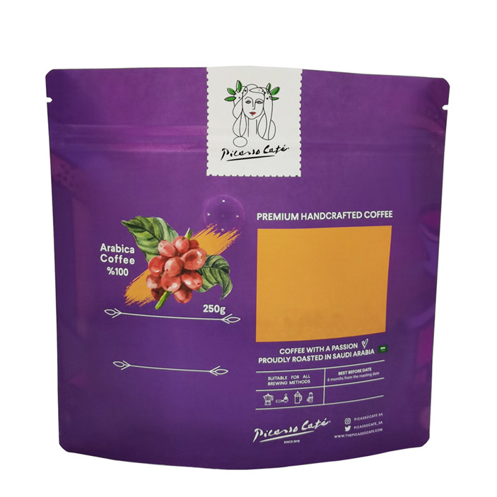 Impression numérique Print debout biodégradable et recyclable Matériel d'emballage avec ziplock