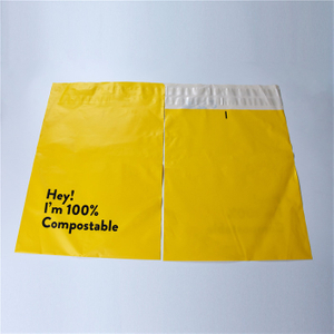 Flat biodégradable Corn Starch Eco Friendly Products Sacs Mailer Sacs
