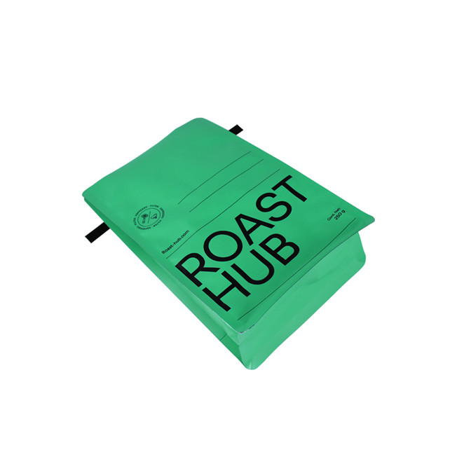 Impression de gravure d'excellente qualité Sac de soupape de café au fond coloré recessable