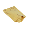 Épices en papier kraft marron compostable doypack avec fermeture éclair
