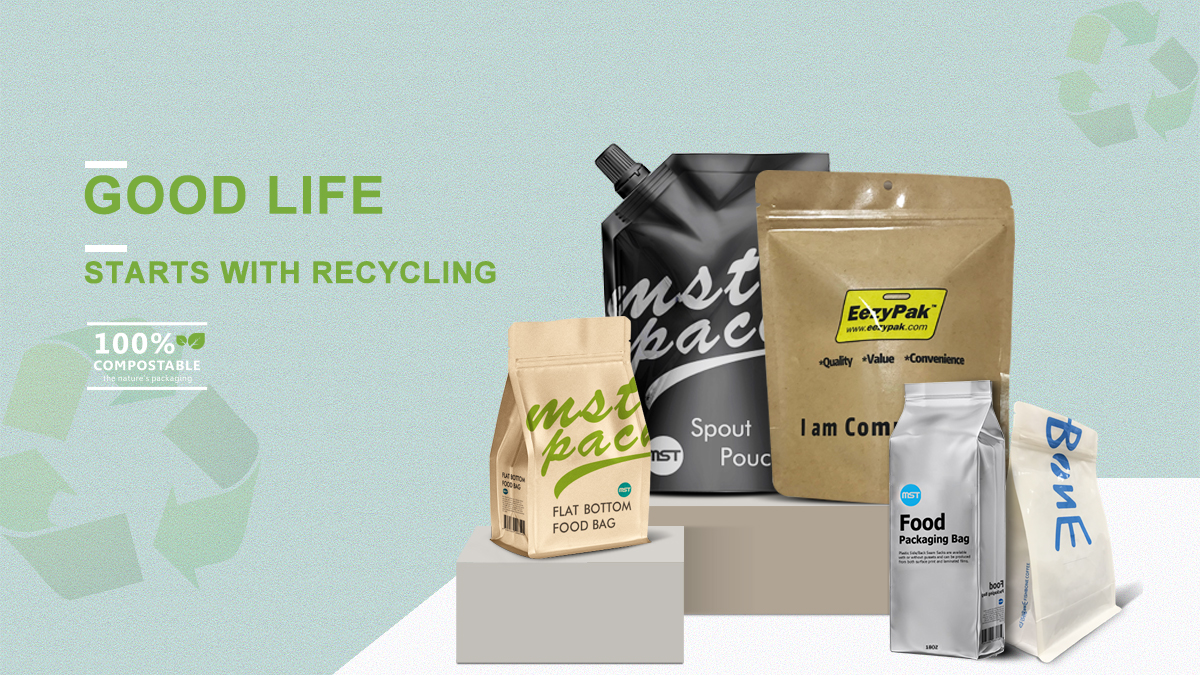 &Eacute;tanch&eacute;it&eacute; en plastique recycl&eacute; Sac d'emballage de caf&eacute; noir grill&eacute; Fabricant de gros fabricant