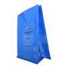 Pochette de fond de bloc de sac d'alimentation de poulet flexible bleu brillant de thermoscellage personnalisé