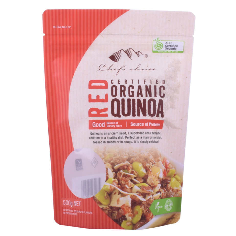 Grade Food Stand Up Up Reutilisable Snack Pouch
