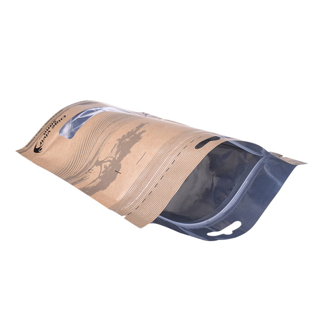 Matériau compostable à fermeture éclair Comment sceller un emballage transportant le sac à café de barre de chocolat transparent But