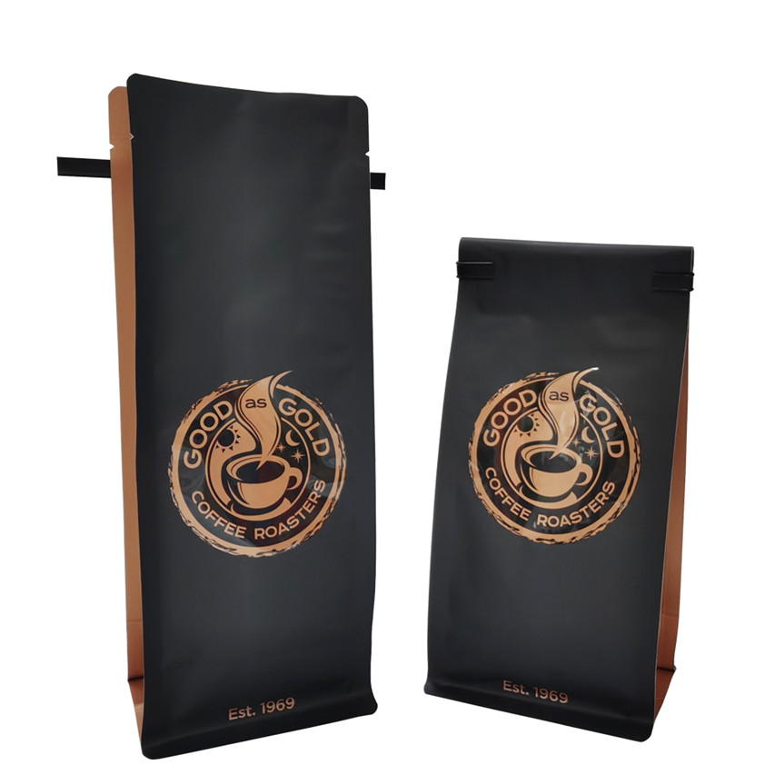Offset Offset Impression Biodégradable Sachets Paper Sacs refermables Sac à café Heat Seal