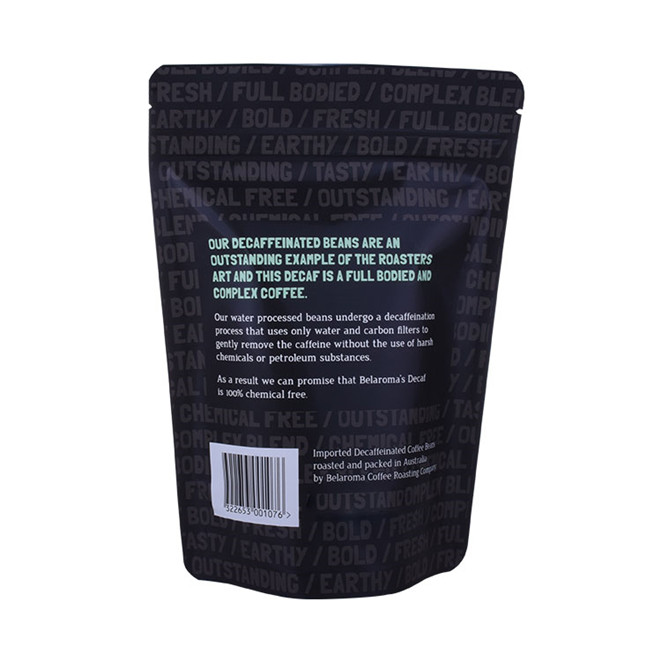 Matériau laminé Matériau laminé 2 oz Sac de café soupape de haut niveau Sac de café