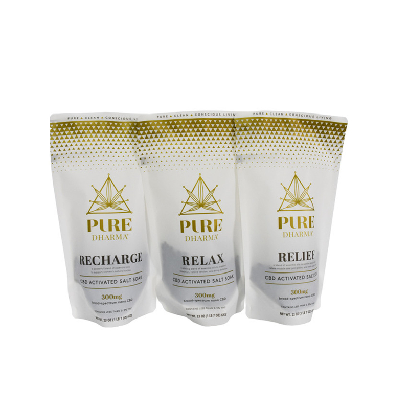 Conteneurs de sels de bain biodégradables populaires