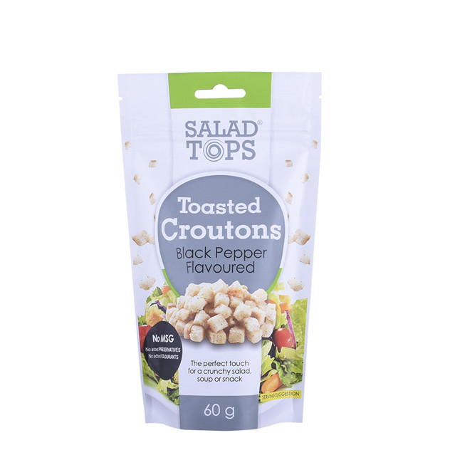 Fashion Tear Off Zip Bottom Gusteted Poly Sacs Emballages Spices Placons plats pour l'emballage des herbes