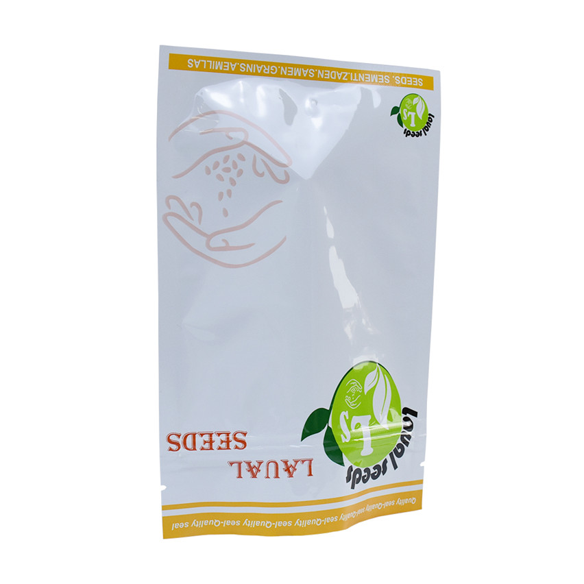 ECO Sacs d'emballage de semences ziplock de bonne qualité sur mesure 
