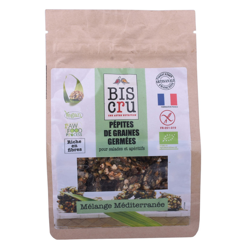 Sac à collations plates biodégradables de bonne qualité de bonne qualité