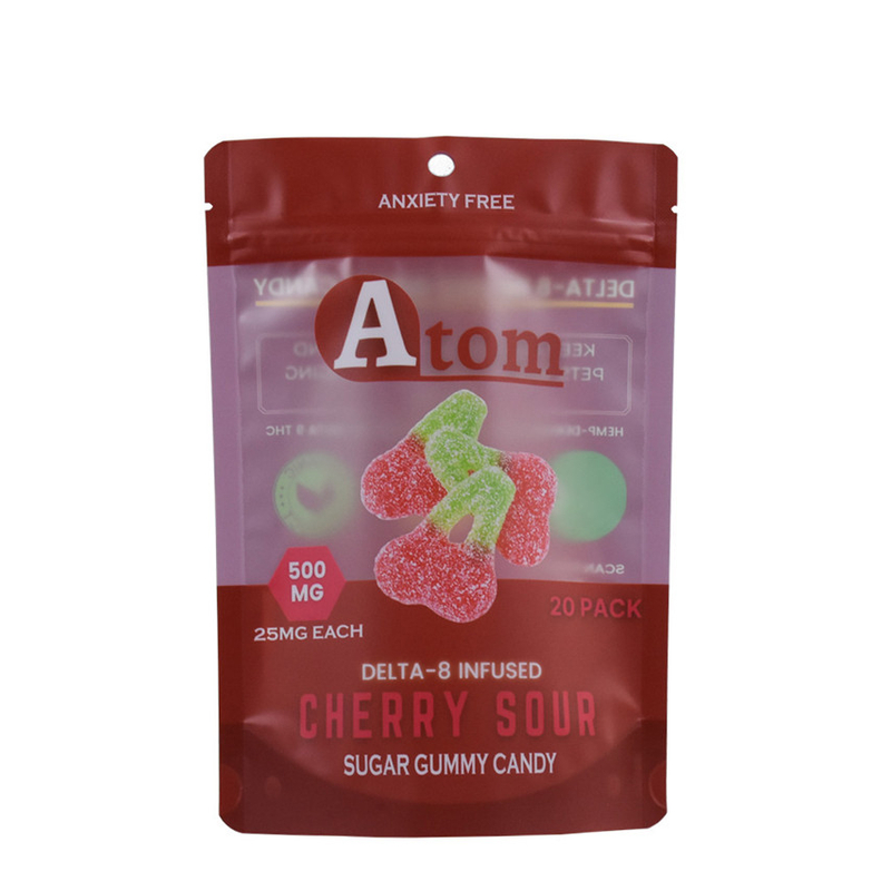 La production personnalisée en plastique recyclable Stand Up Candy Bag Wholesale