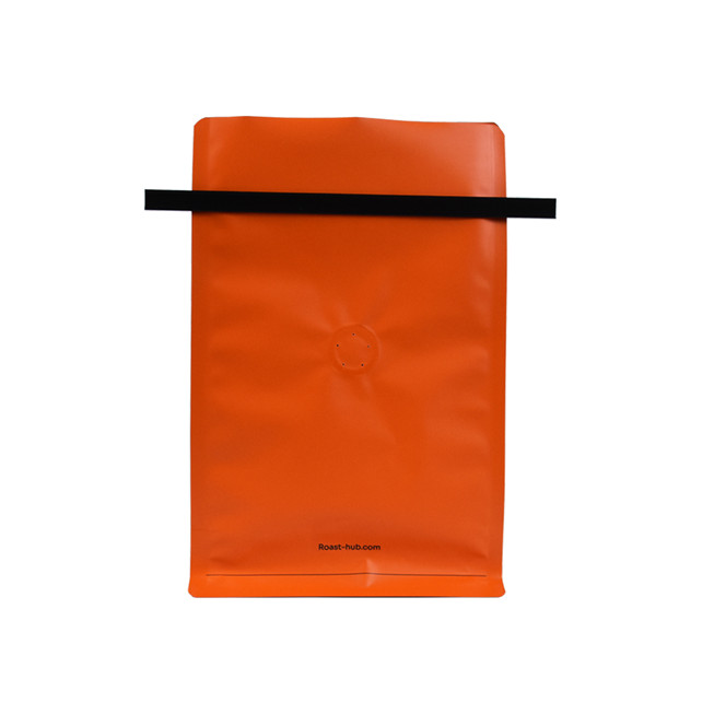 Sacs de café en plastique à fond plat personnalisés avec sac d'emballage en gros de soupape