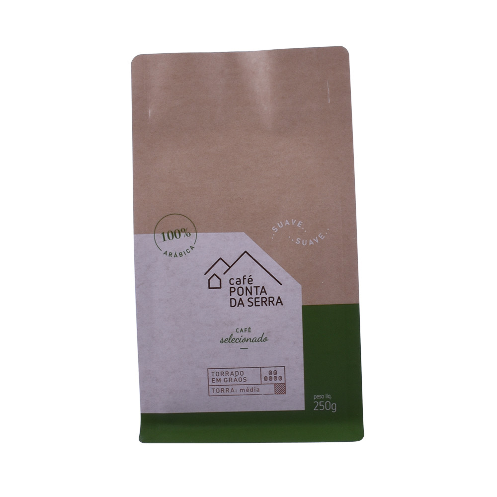 Production personnalisée de bonne qualité Foil en papier alimentaire en papier zip kraft en papier zip