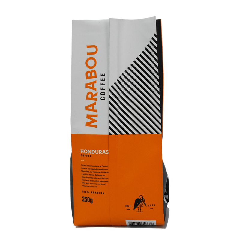 Sacs d'emballage de grains de café à gousse de café à latéraux imprimés de haute qualité de haute qualité