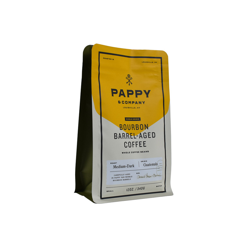 Meilleur prix Eco Friendly Flat Bottom Pocket Pocket Ziplock Coffee Sacs avec valve en gros
