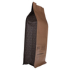 Sacs de café noirs en papier kraft personnalisés avec soupape dans un sac à fond plat