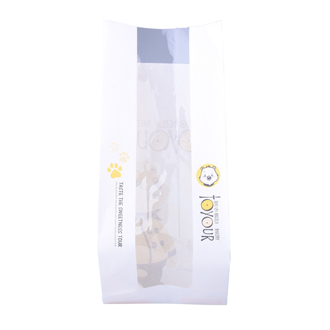 Inventaire Foil doublé quad scellé Sac en polyéthylène Sac d'impression pour pain emballage artisan Sac à pain