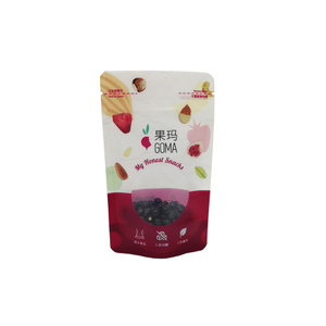Imprimé personnalisé Sac d'emballage de fruits séchés refermables Sacs d'emballage de fruits séchés en gros