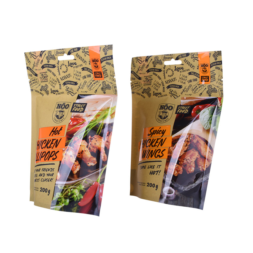 Pépilles d'humidité personnalisées Eco Friendly Stand Up Food Packaging Wholesale Populaire 