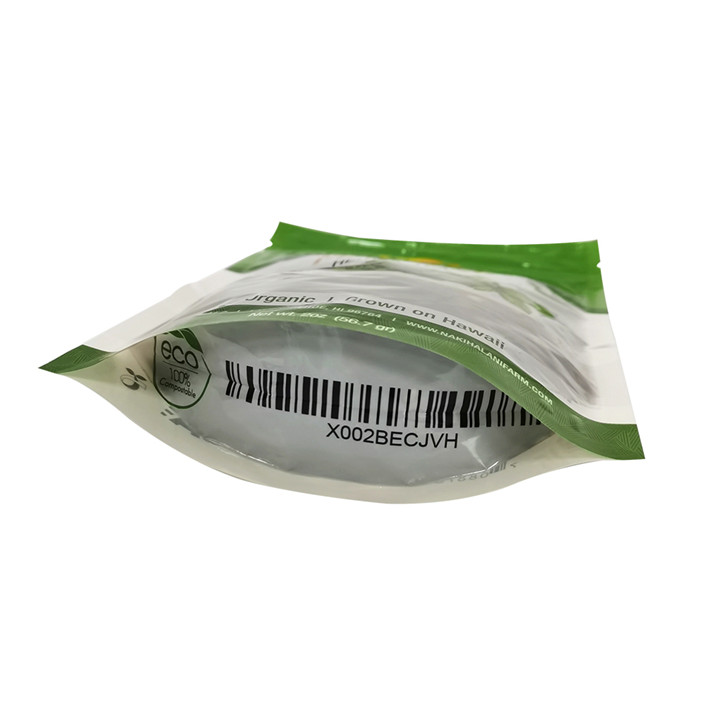 Print numérique Bioplastics Green Packaging Supplies Thé Chai Sacs avec barrière haute