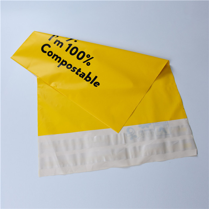 Flat biodégradable Corn Starch Eco Friendly Products Sacs Mailer Sacs