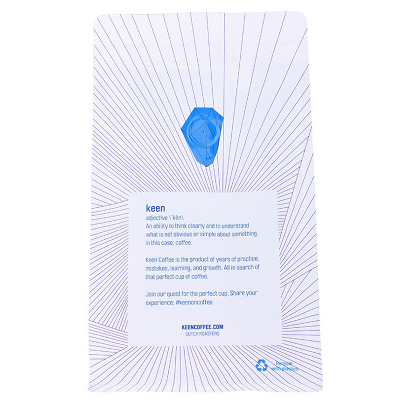 Pouche de café en papier kraft compostable 