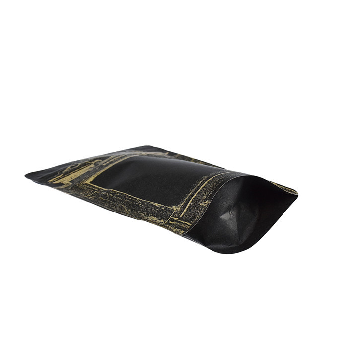 Pochettes d'emballage en kraft naturel avec fermeture à glissière