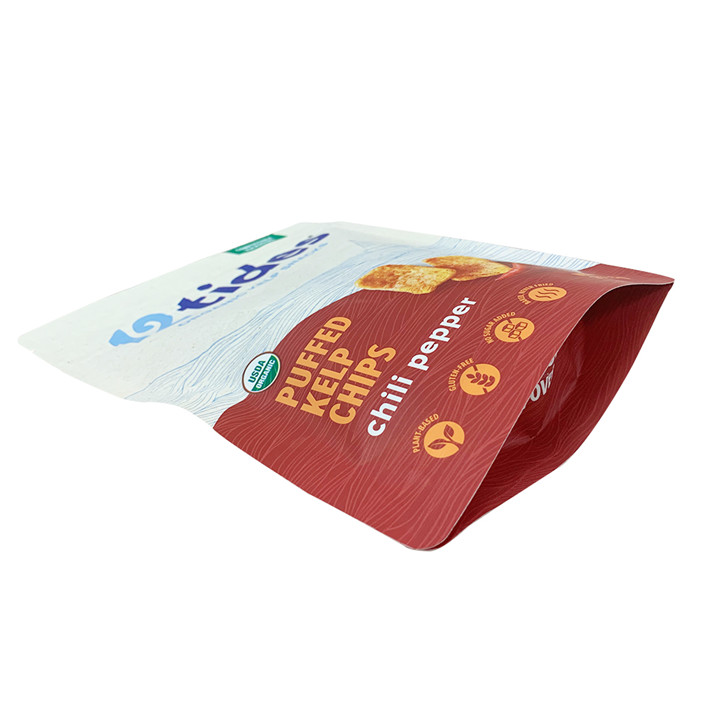 Sac de collation à biscuits composés 100% durable avec fermeture à glissière par personnalisation