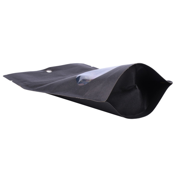 Sac d'emballage Bio PE Food avec fenêtre pour sacs de collations en vrac