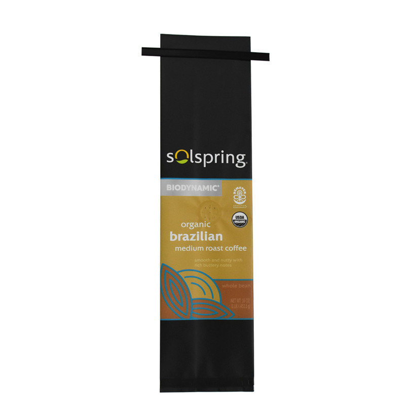 Sac à café compostable avec pochette plate barrière Amazon