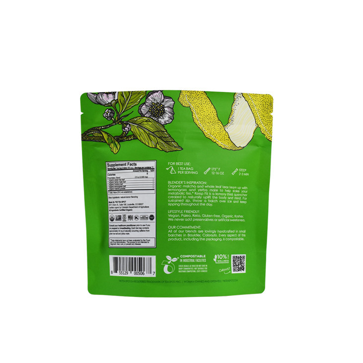 Soupchable de sac à thé de support de support de support naturel biodégradable de haute qualité