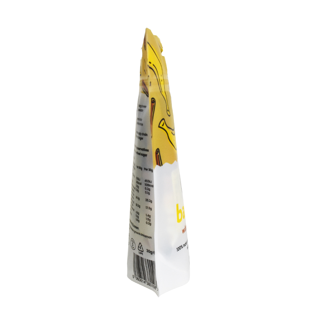 Concevez en fonction du client le sac de poche de joint latéral 3 pour les sacs d'emballage de fruits secs de chips de banane