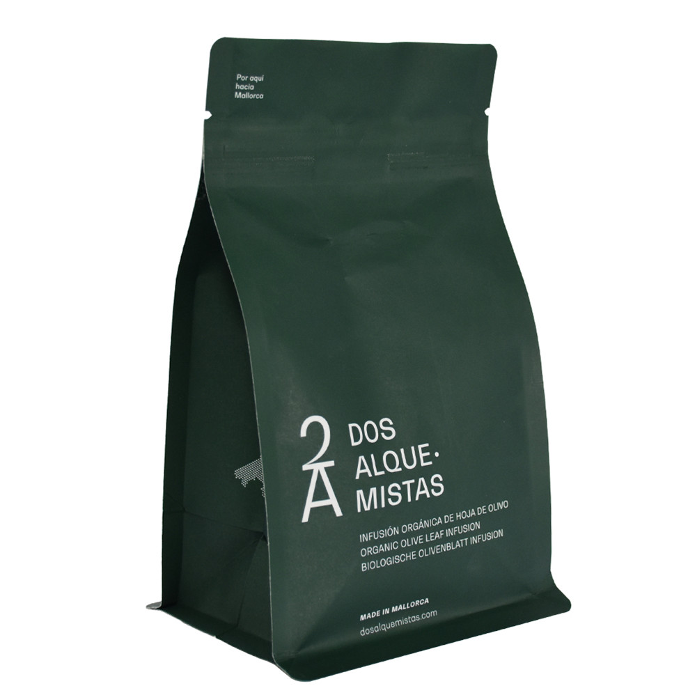 Sachet de café vert compostable populaire