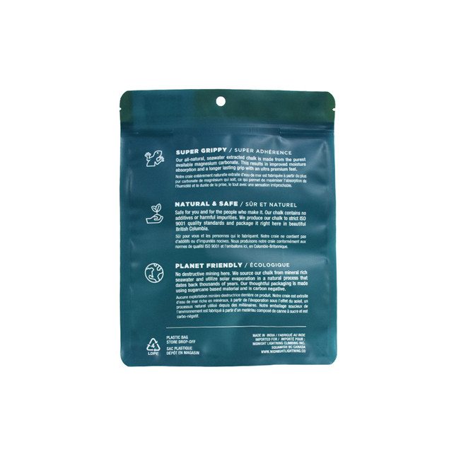 Sac bioplastique durable pour la poudre recyclée