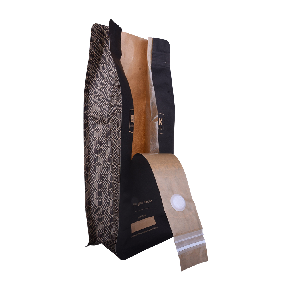 Matériau de compostable à bas prix kraft pochette en papier zipper Malaisie