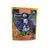 Plastic Pet Dog Cat Cat Treat carré plat Bottoir huit côtés Sac d'emballage de joint latérale