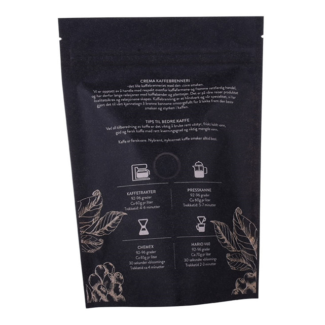 Ziplock vernishing clairement stand up sachets scellant sachets vanne de poche de café