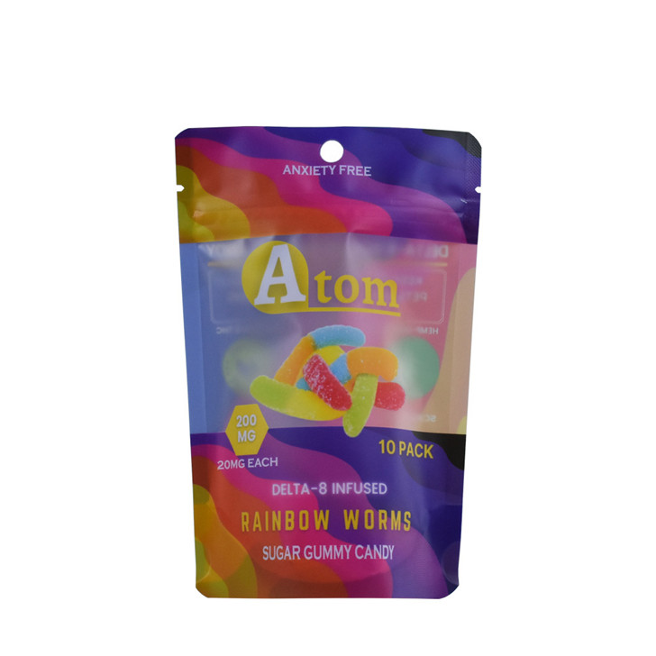 Conception de conception de qualité alimentaire Sac ziplock en plastique avec poignée en aluminium Stand Up Pouch Pouch Plastic Sac Food Grade